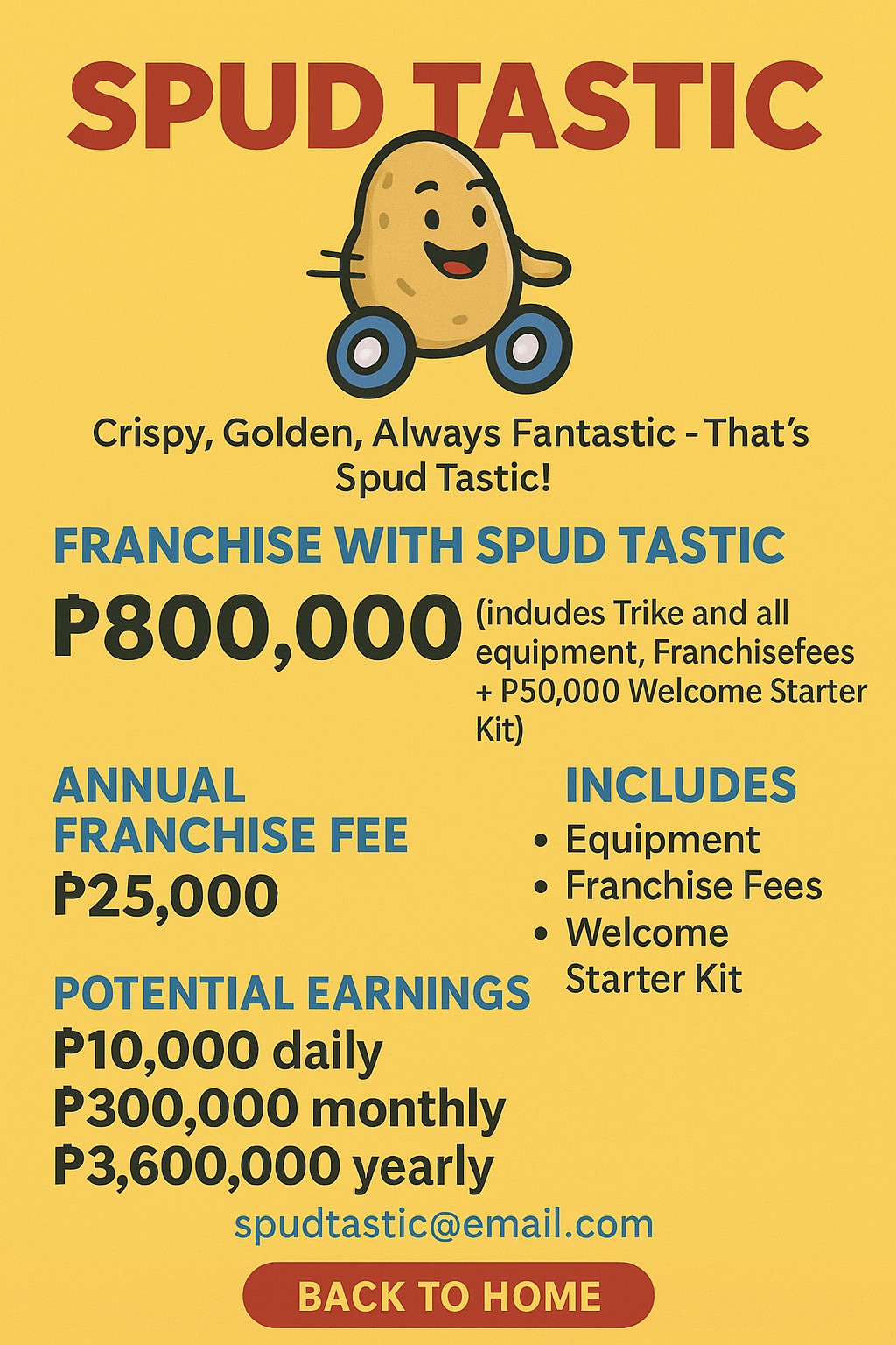 Spud Tastic Franchise Info